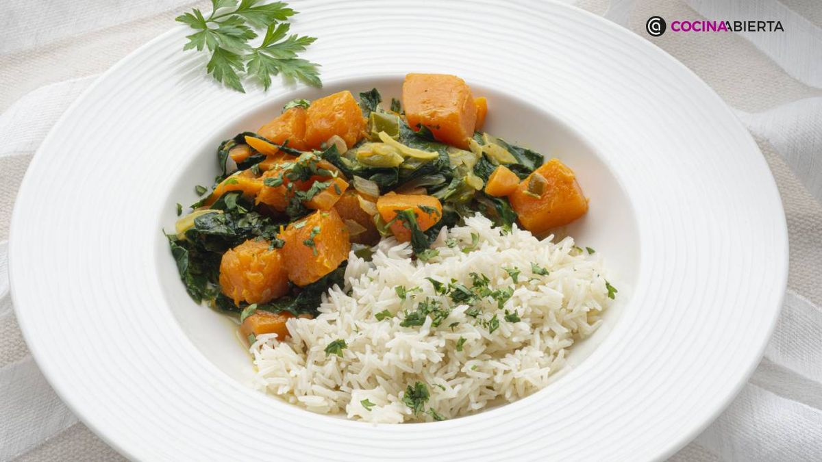 curry de calabaza y espinacas con arroz karl7239
