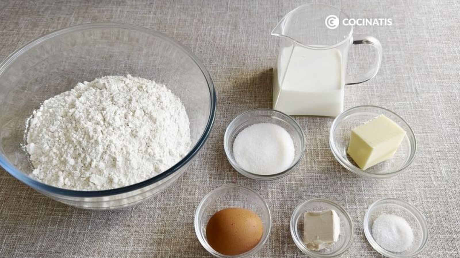 Ingredientes de pan de leche
