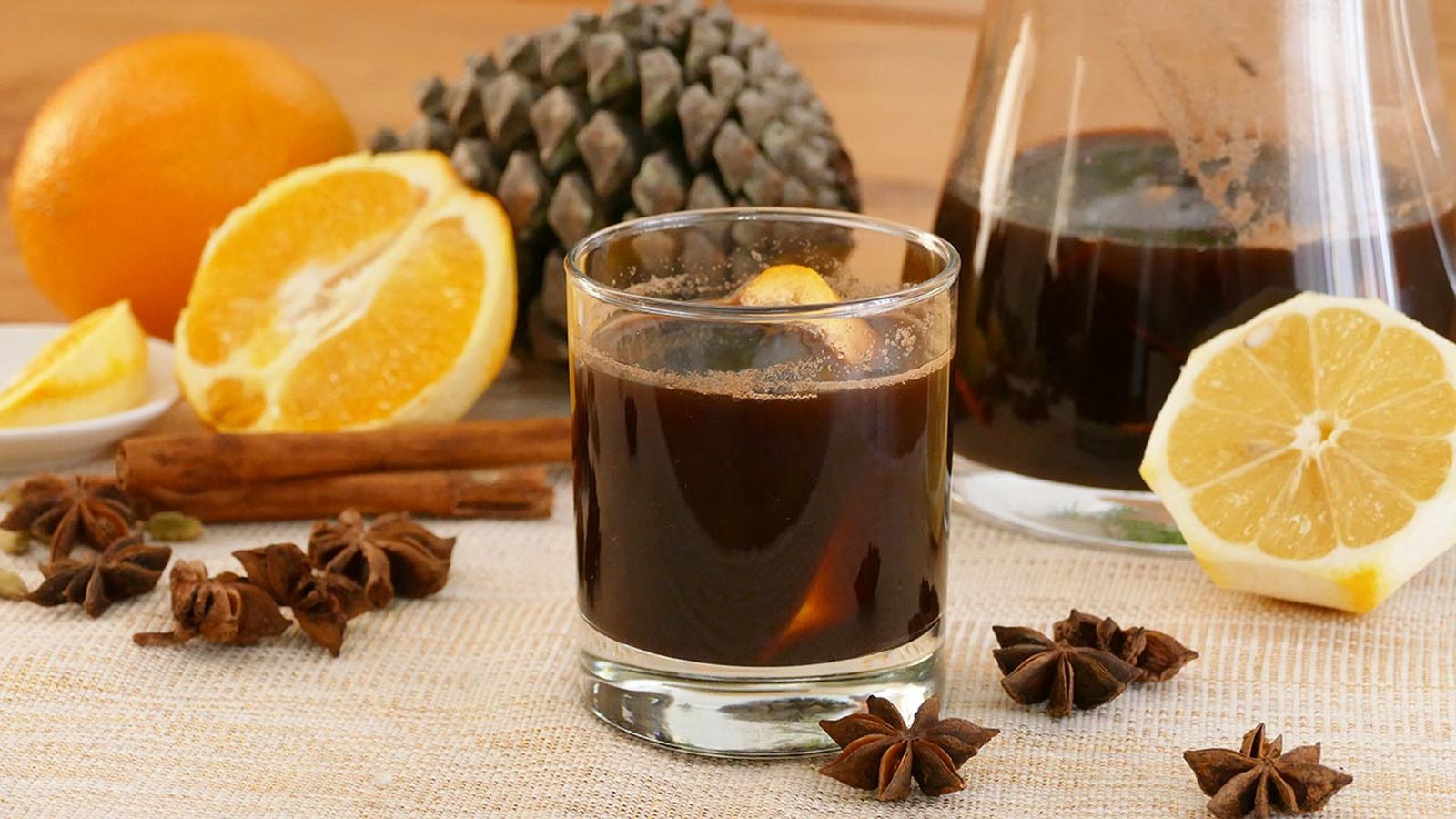 Receta de vino caliente especiado de Navidad