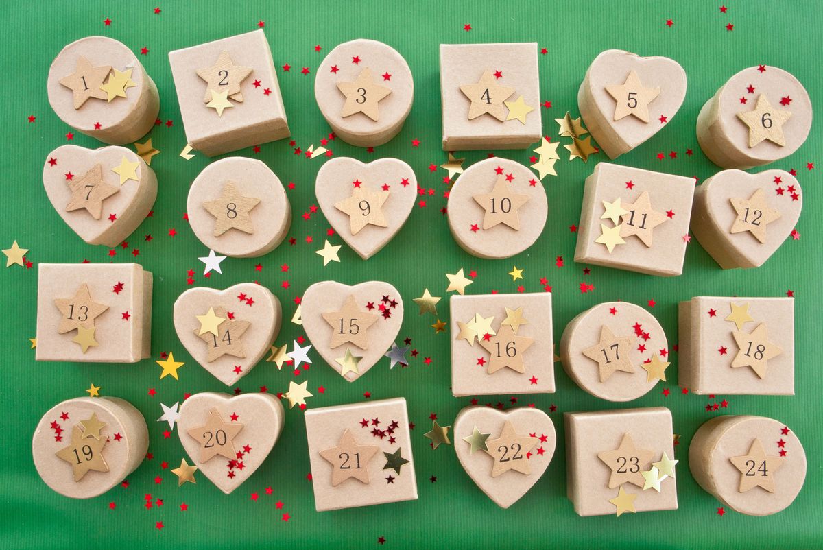 Ideas para el calendario de adviento cajas