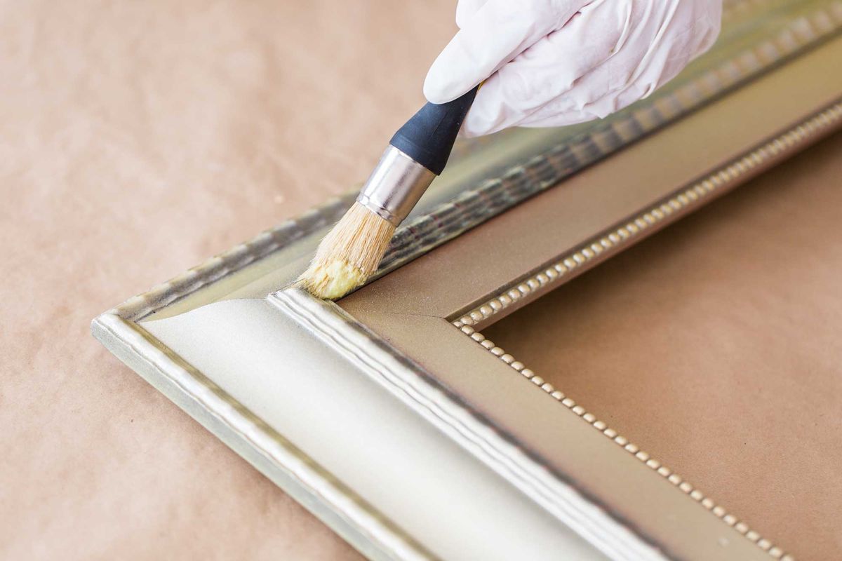 Pintar marco con efecto envejecido paso 2