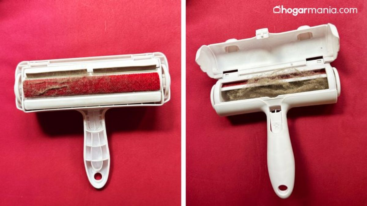 Los pelos de las mascotas se quedan atrapados dentro del rodillo / Hogarmania