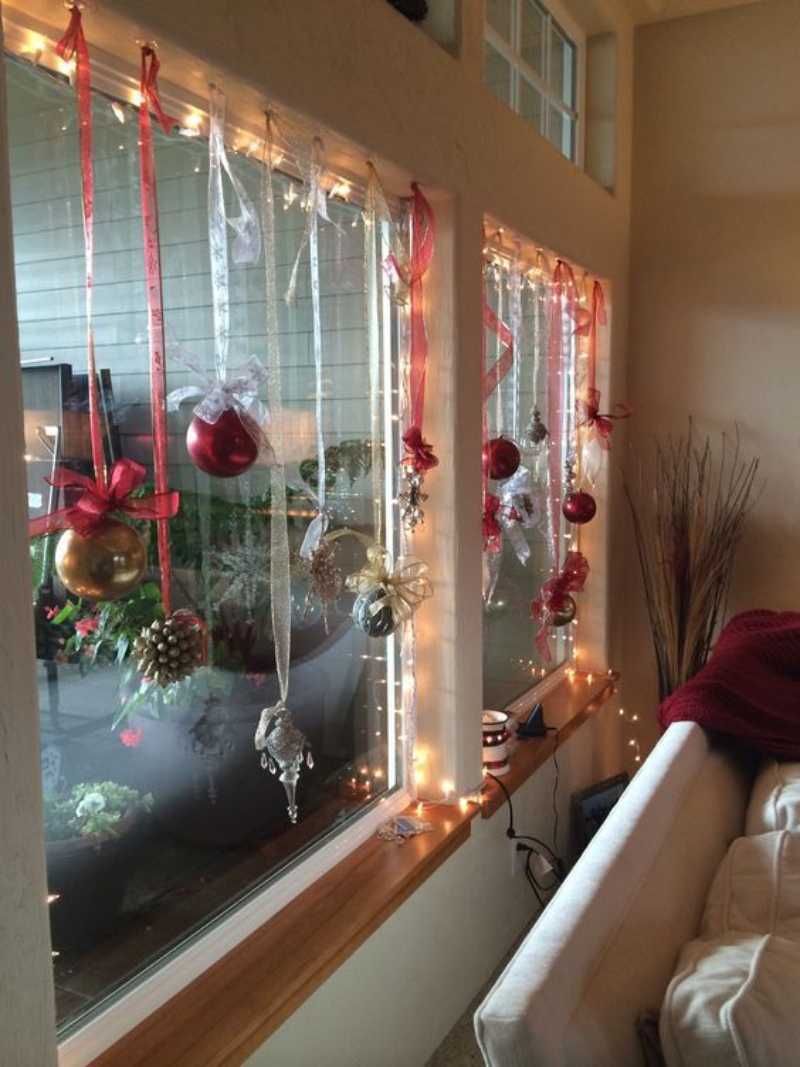 Adornos colgantes para la ventana.