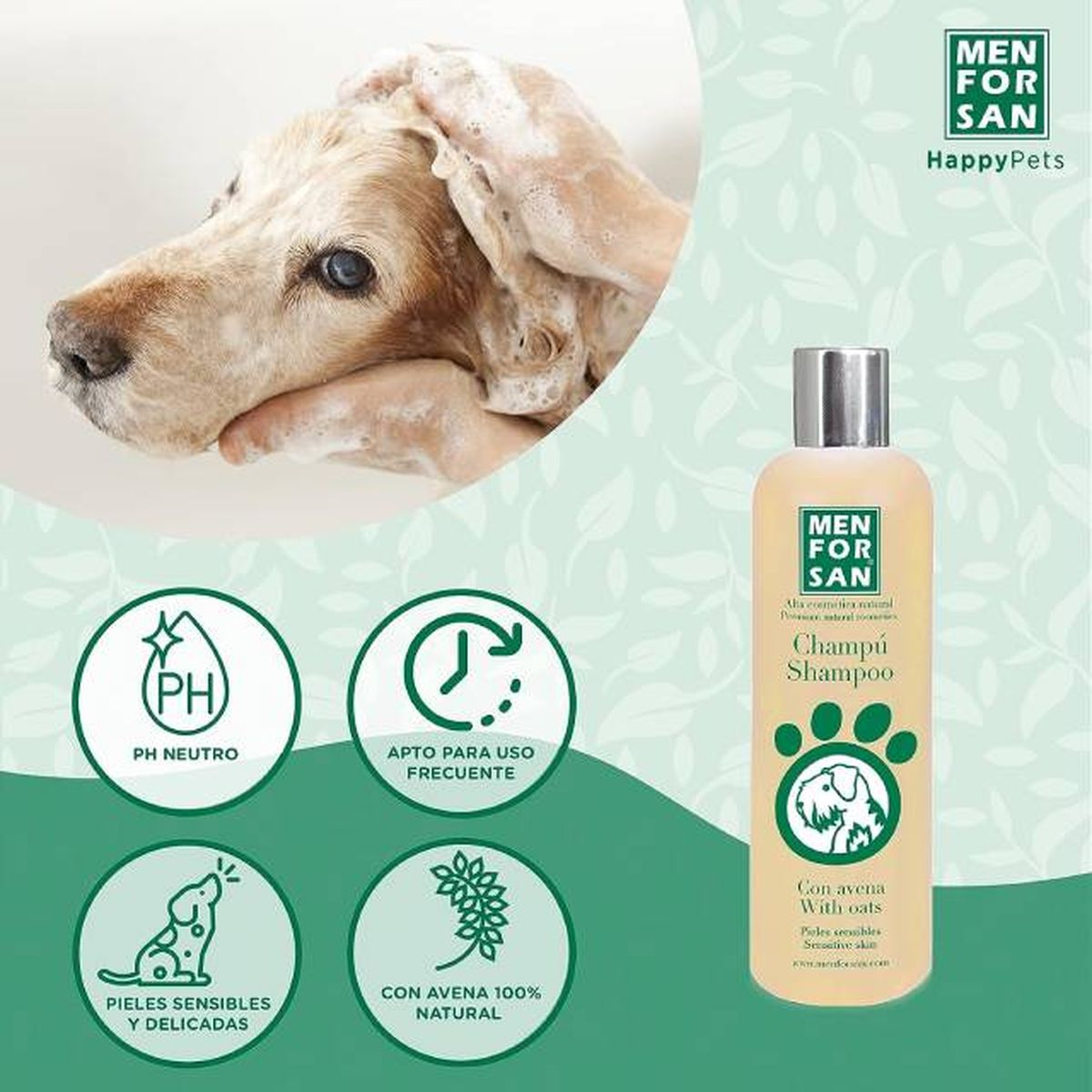 champu de avena para perros con piel sensible