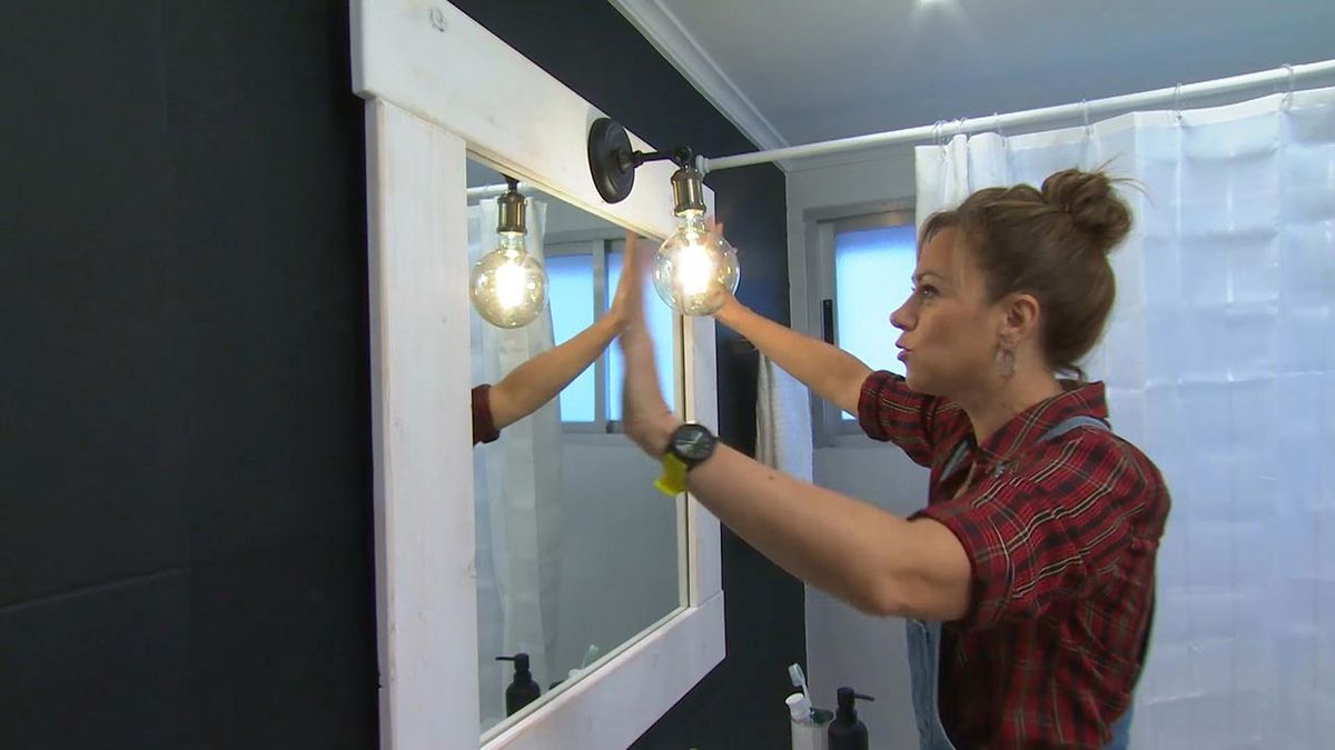 Deco746 cuarto de baño en blanco y negro elegante y luminoso paso 13