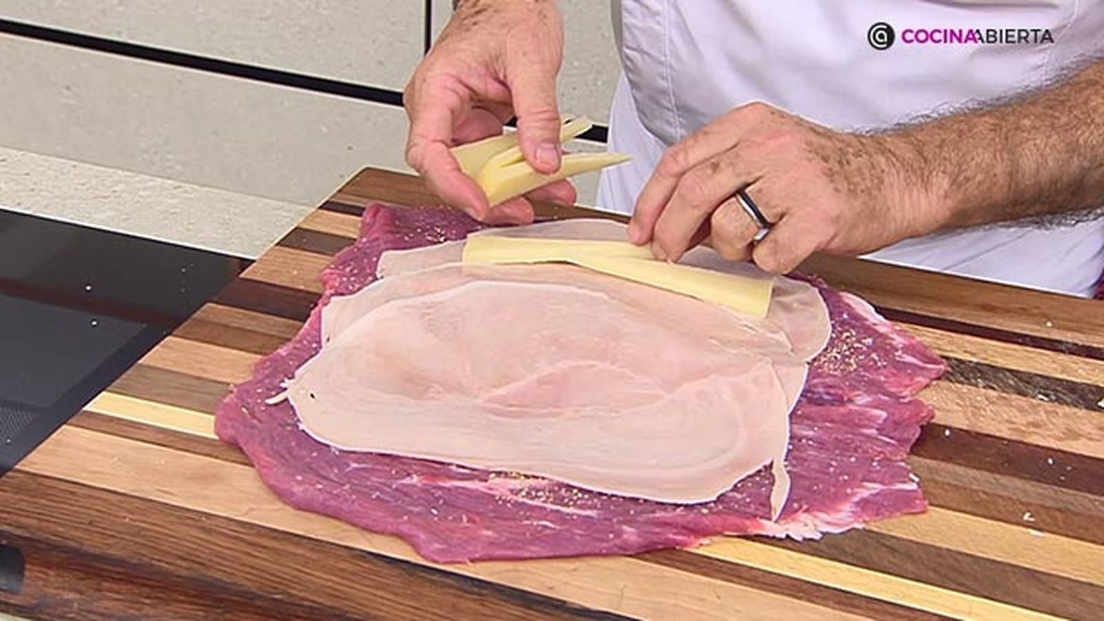 receta aleta rellena jamon queso ka paso 3