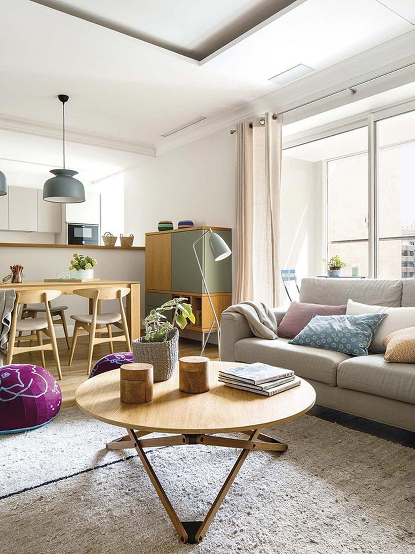 Soluciones para decorar y distribuir un salón pequeño 10