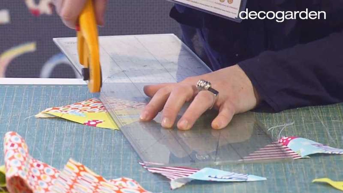 Cuarto paso para forrar un capazo.