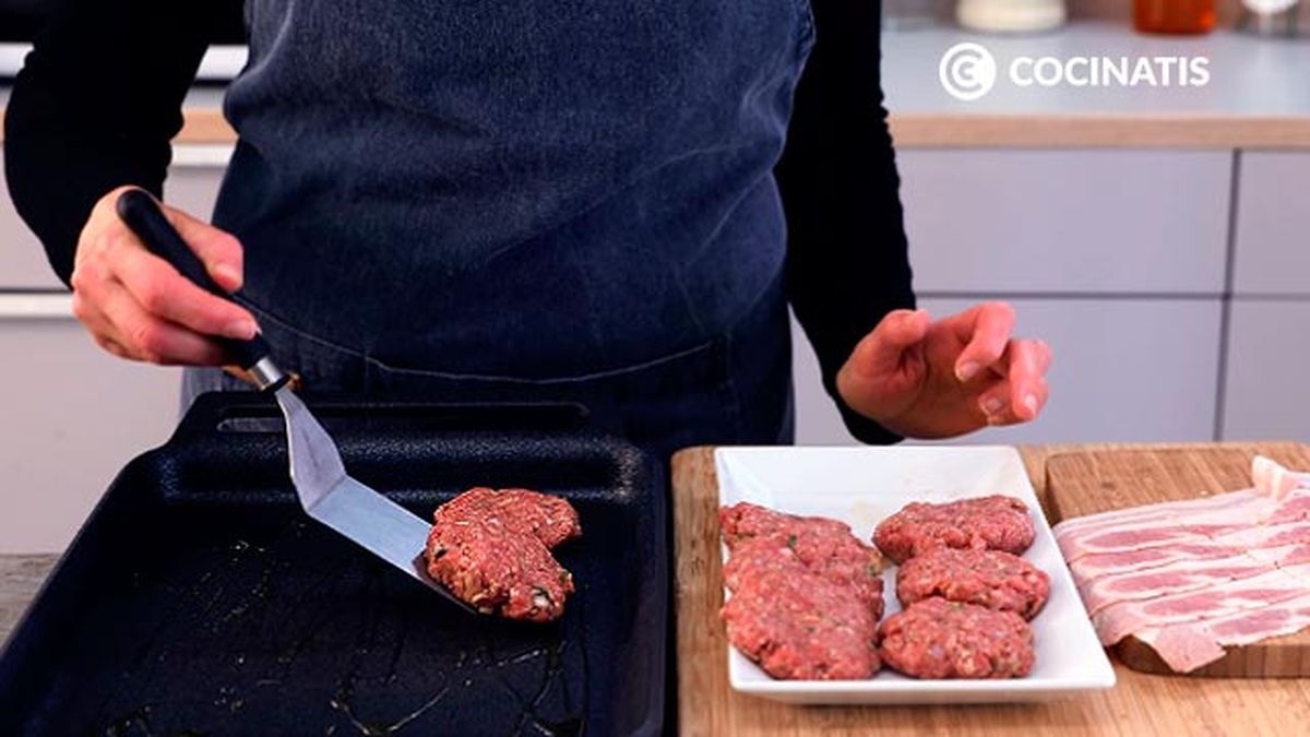 Receta de mini hamburguesas de carne picada y queso  paso 4