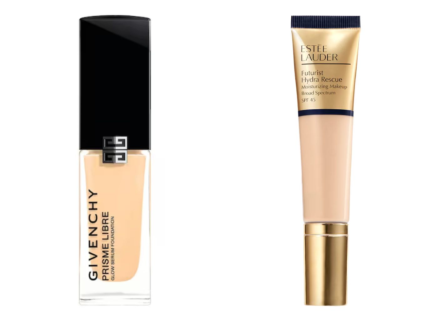 Bases de maquillaje de Givenchy y Estée Lauder