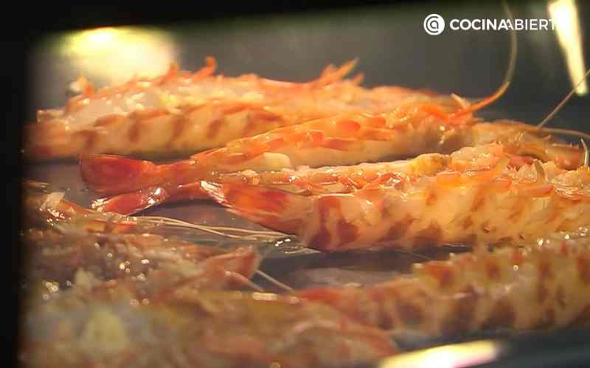 Hornea los langostinos