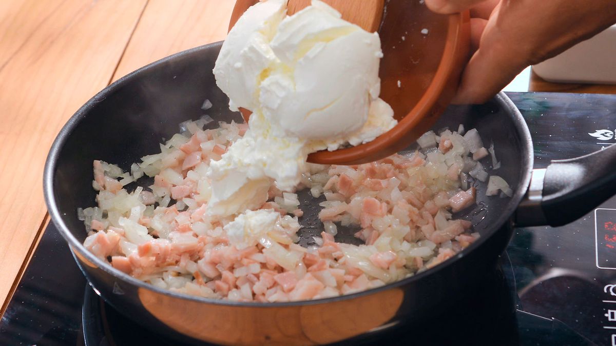 Empanadillas carbonara   Paso 1