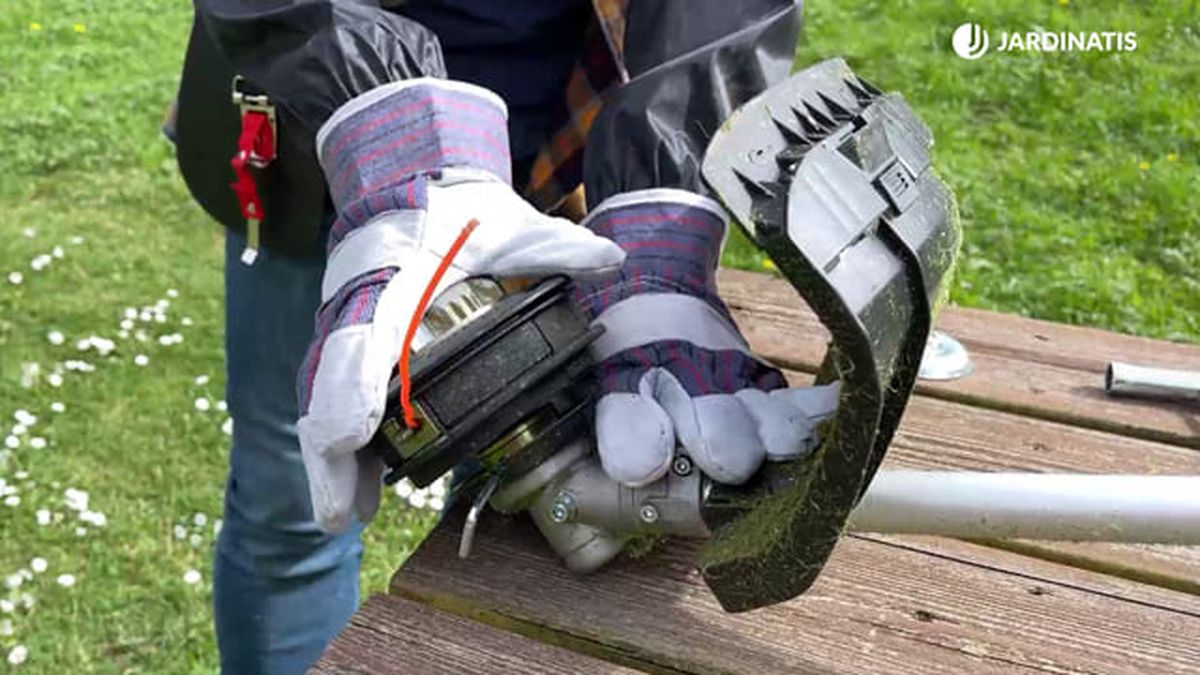 desbrozadora gasolina cambiar discos paso 2