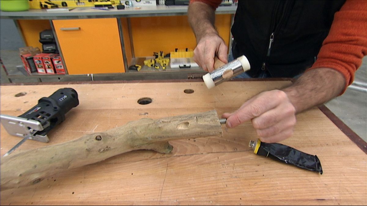 Tronco lámpara paso 8