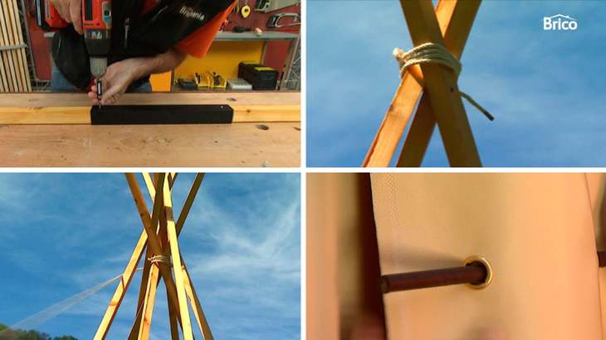 bricomania 752 como hacer un tipi indio facil 3