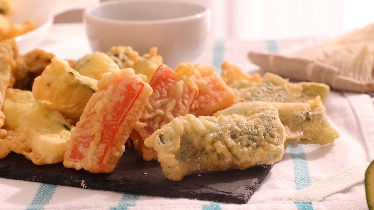 tempura de verduras  paso 6