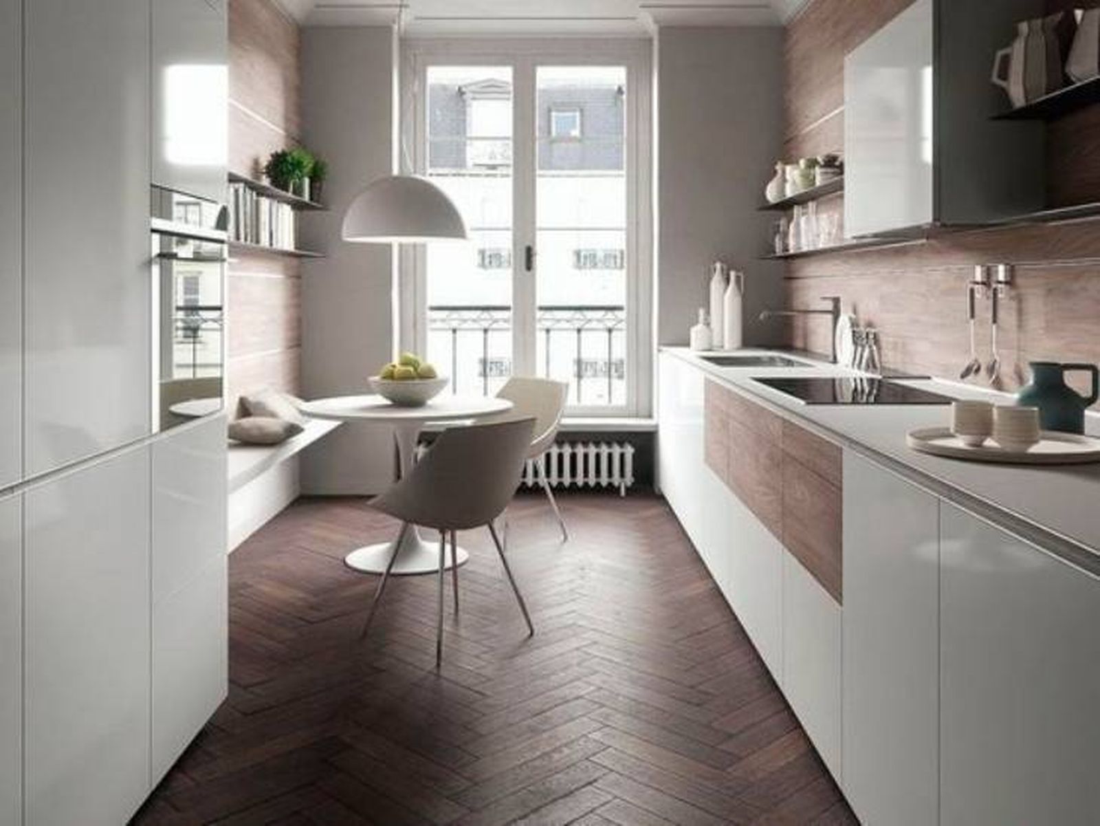 Ideas y consejos para distribuir de manera eficiente una cocina alargada 9