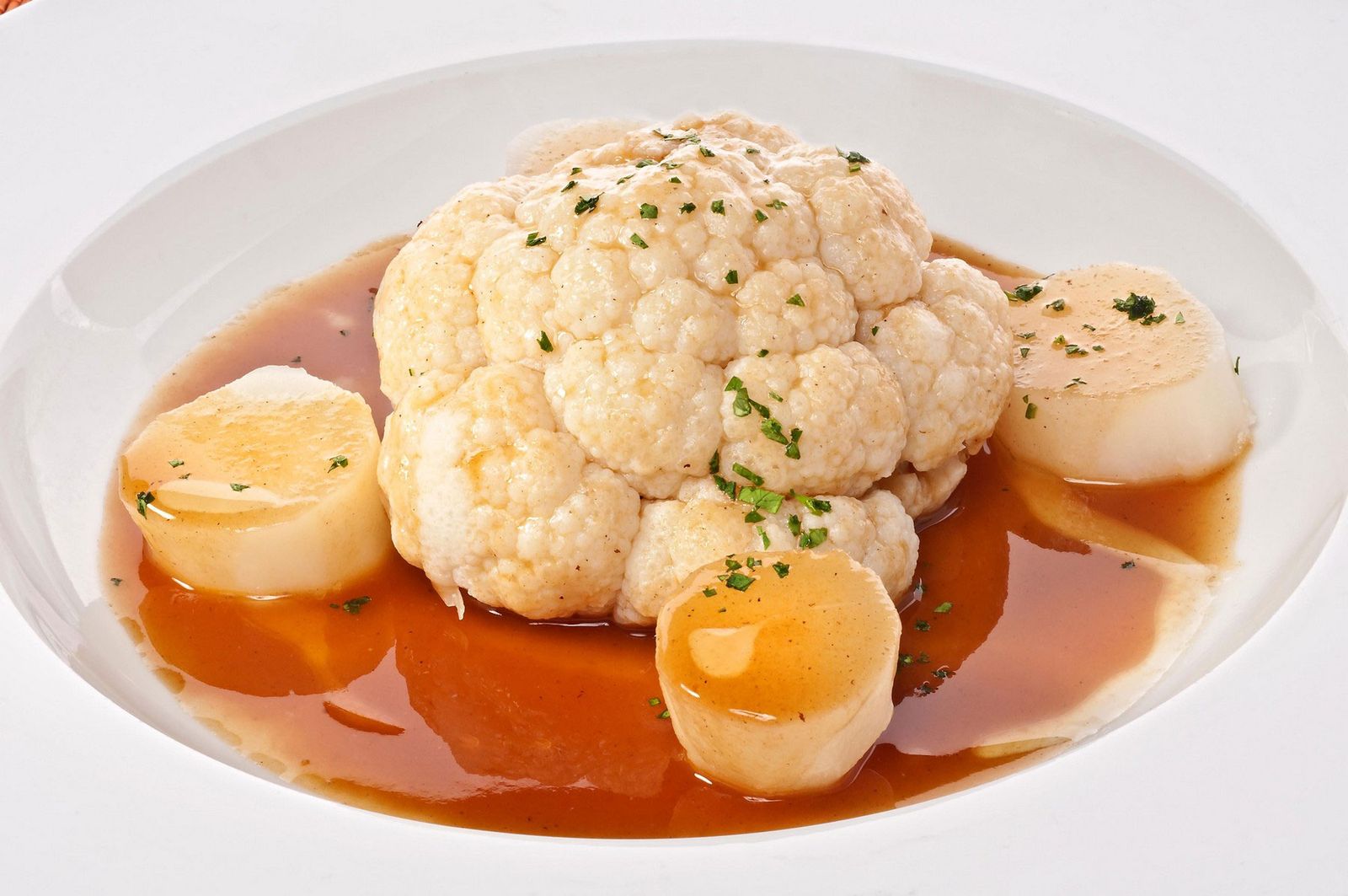 096. coliflor y nabo con salsa española xl