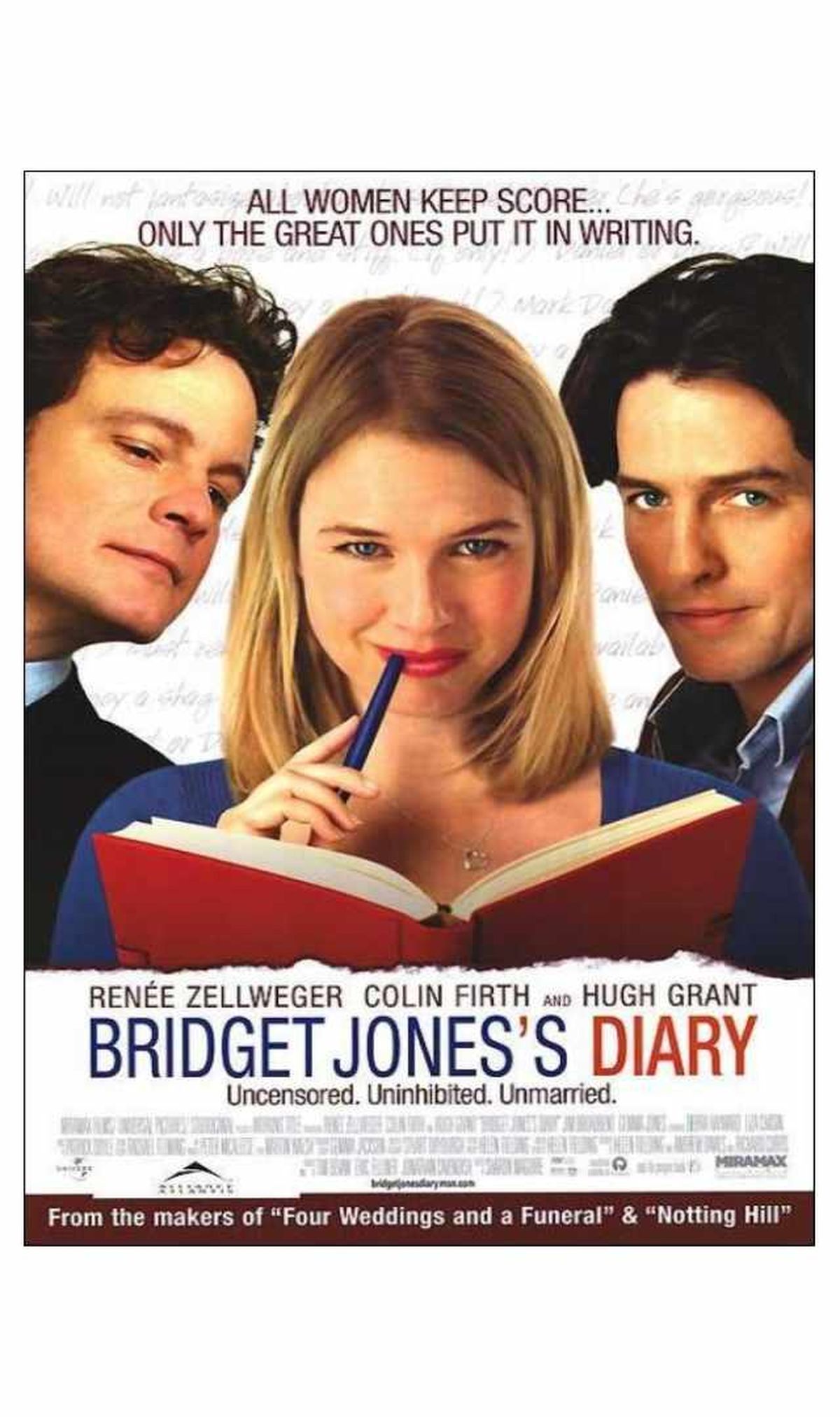El diario de Bridget Jones (2001), una comedia romántica perfecta para ver en San Valentín