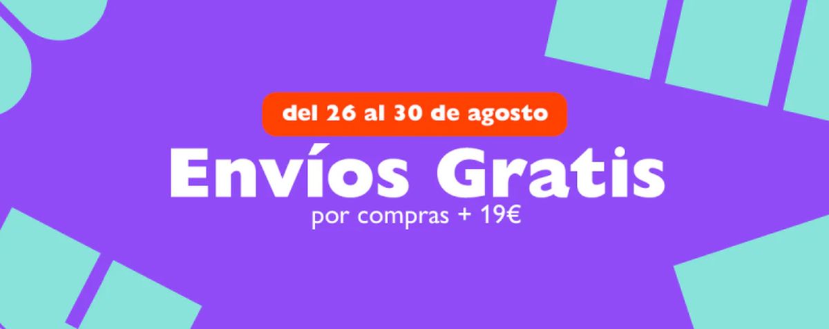 Envío gratis en Milbby a partir de 19 euros de compra.