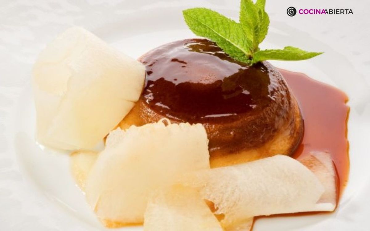 Eva Arguiñano le da una vuelta al flan tradicional elaborándolo con melón y coco