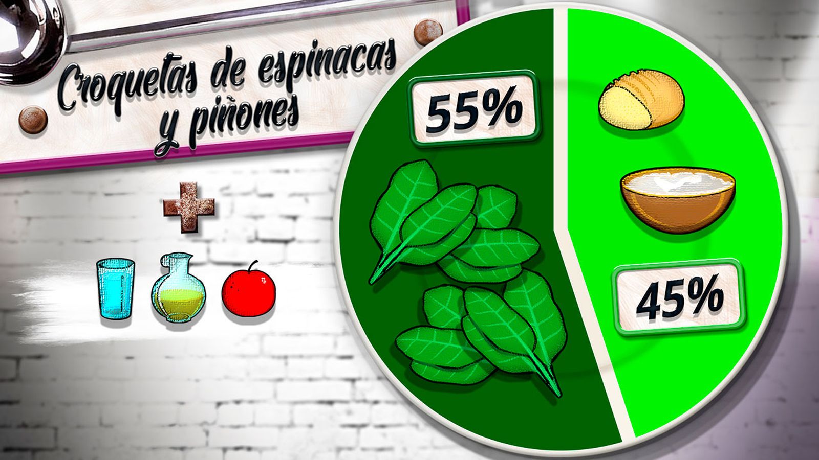 KARL6501 croquetas espinacas plato