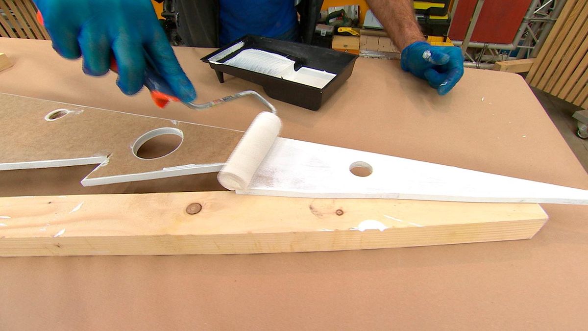 Árbol de Navidad de madera desmontable paso 6