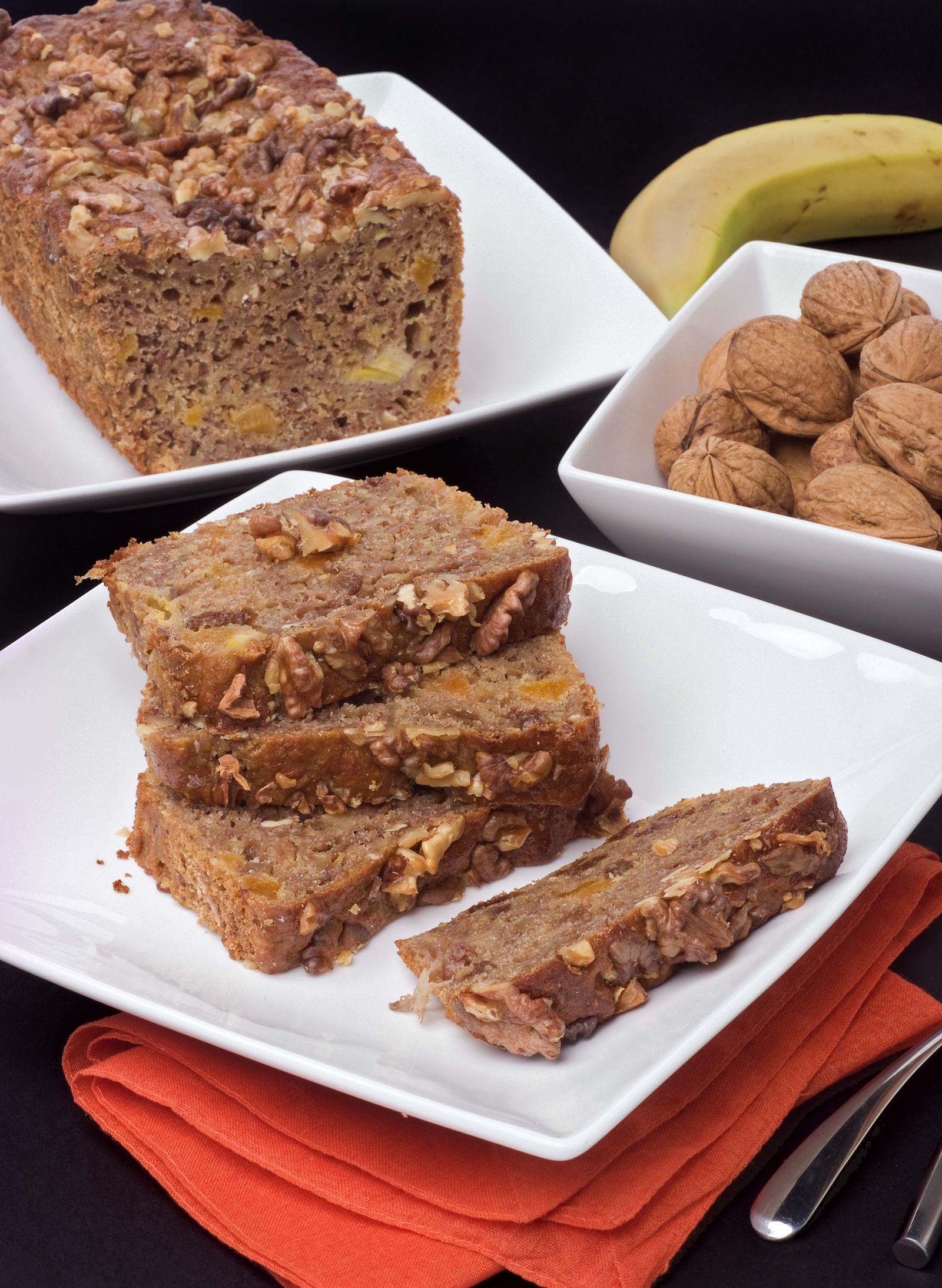 Pan de platano y nueces
