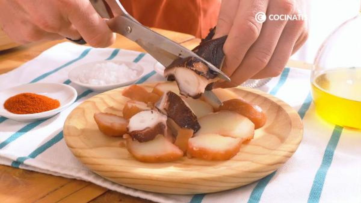Receta pulpo a la gallega  paso 4