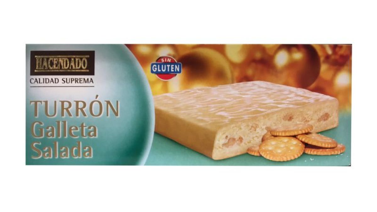 Turrón de galletas saladas del Mercadona