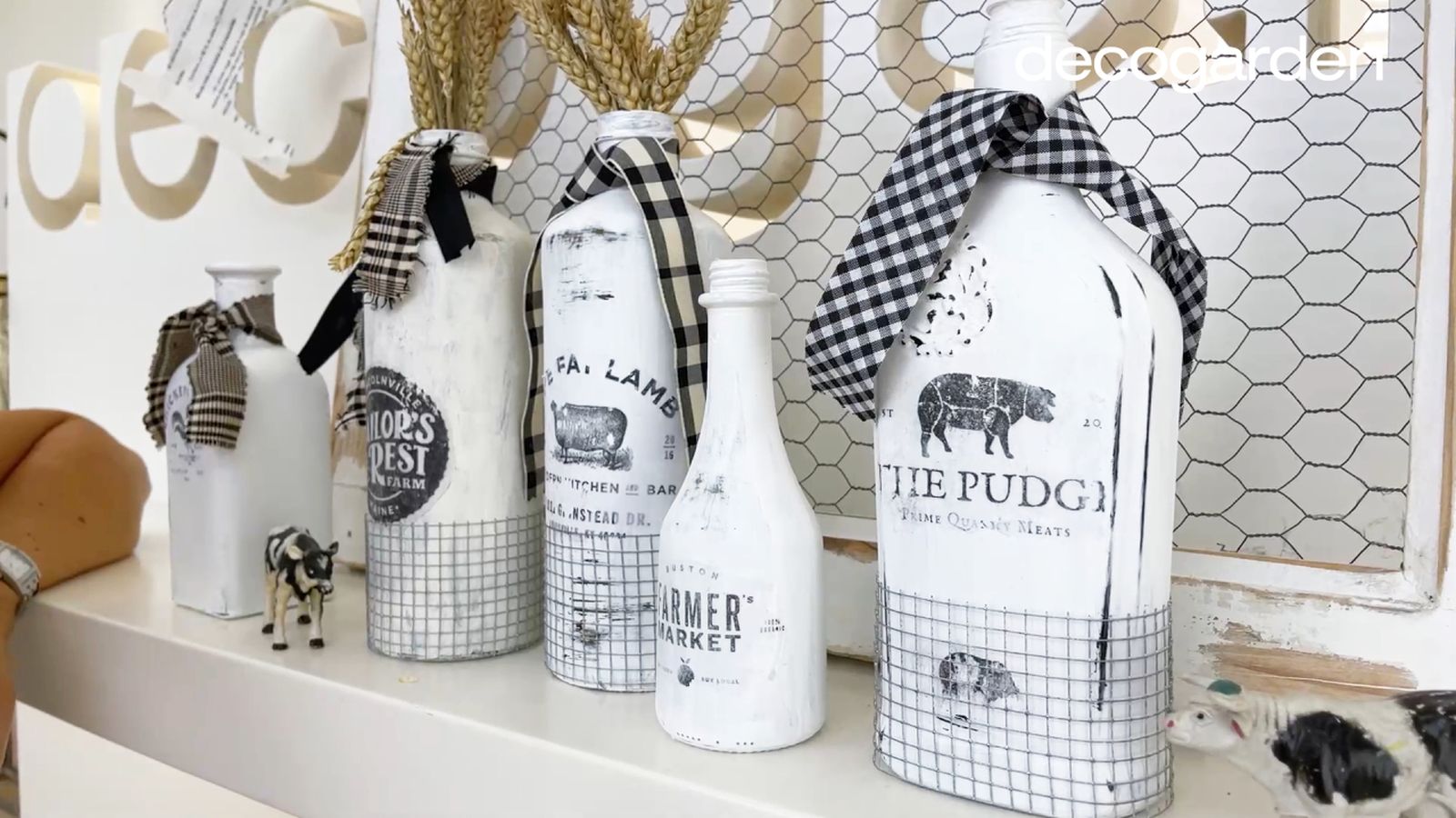 decorar botellas cristal