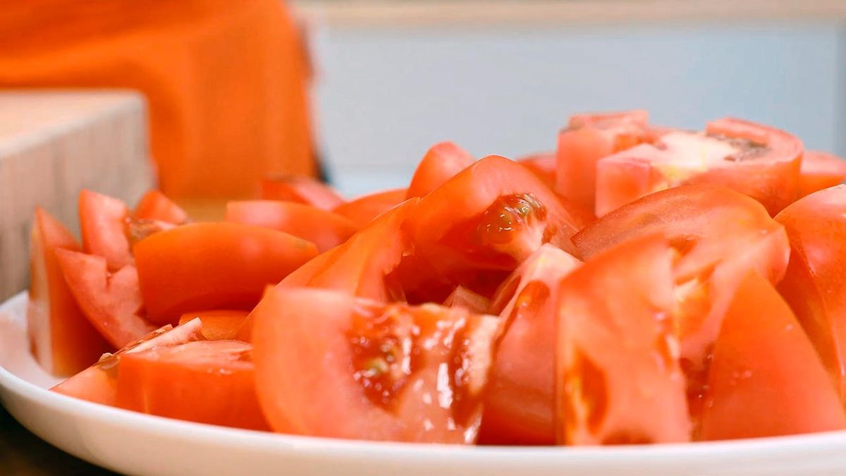 Tomate troceado