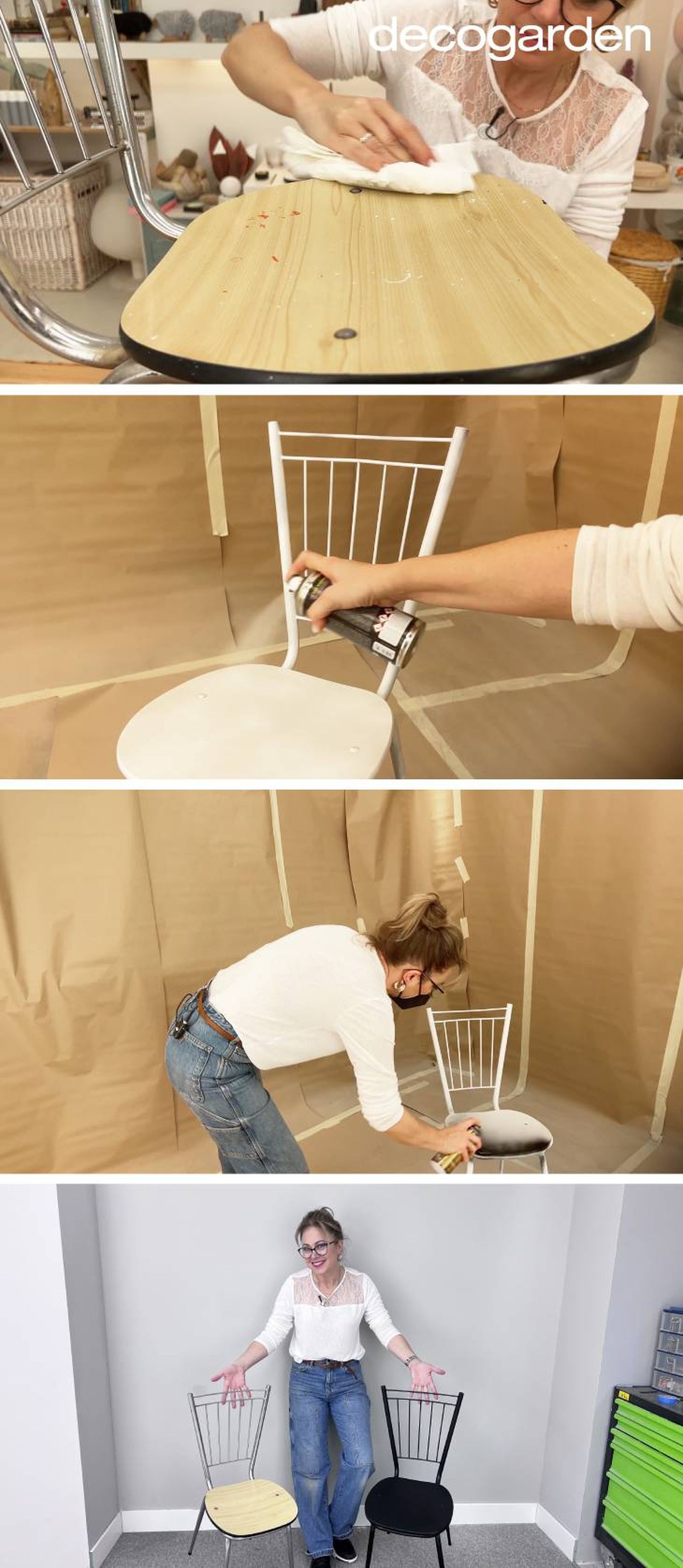 Cómo pintar sillas de formica paso a paso.