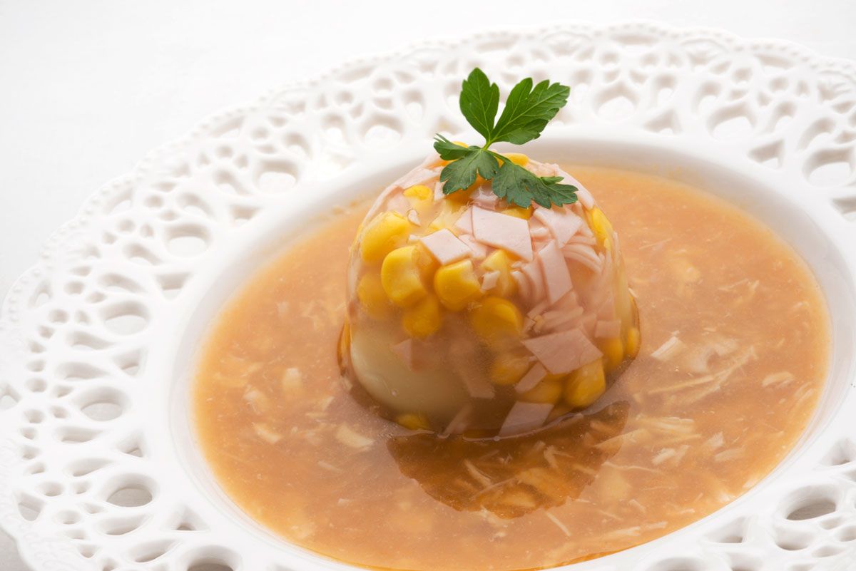 5423 1 Crema de gallina con pavo, huevo y maíz (808) xl