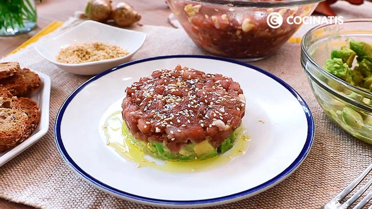 Receta de tartar de atún rojo y aguacate  paso 7