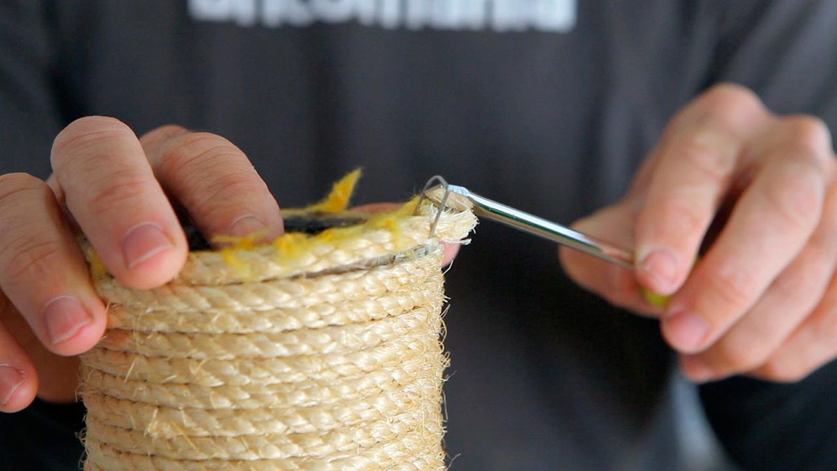 Arreglar un rascador de gato paso 2