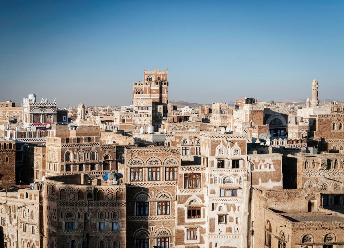 Centro de Saná, Yemen.