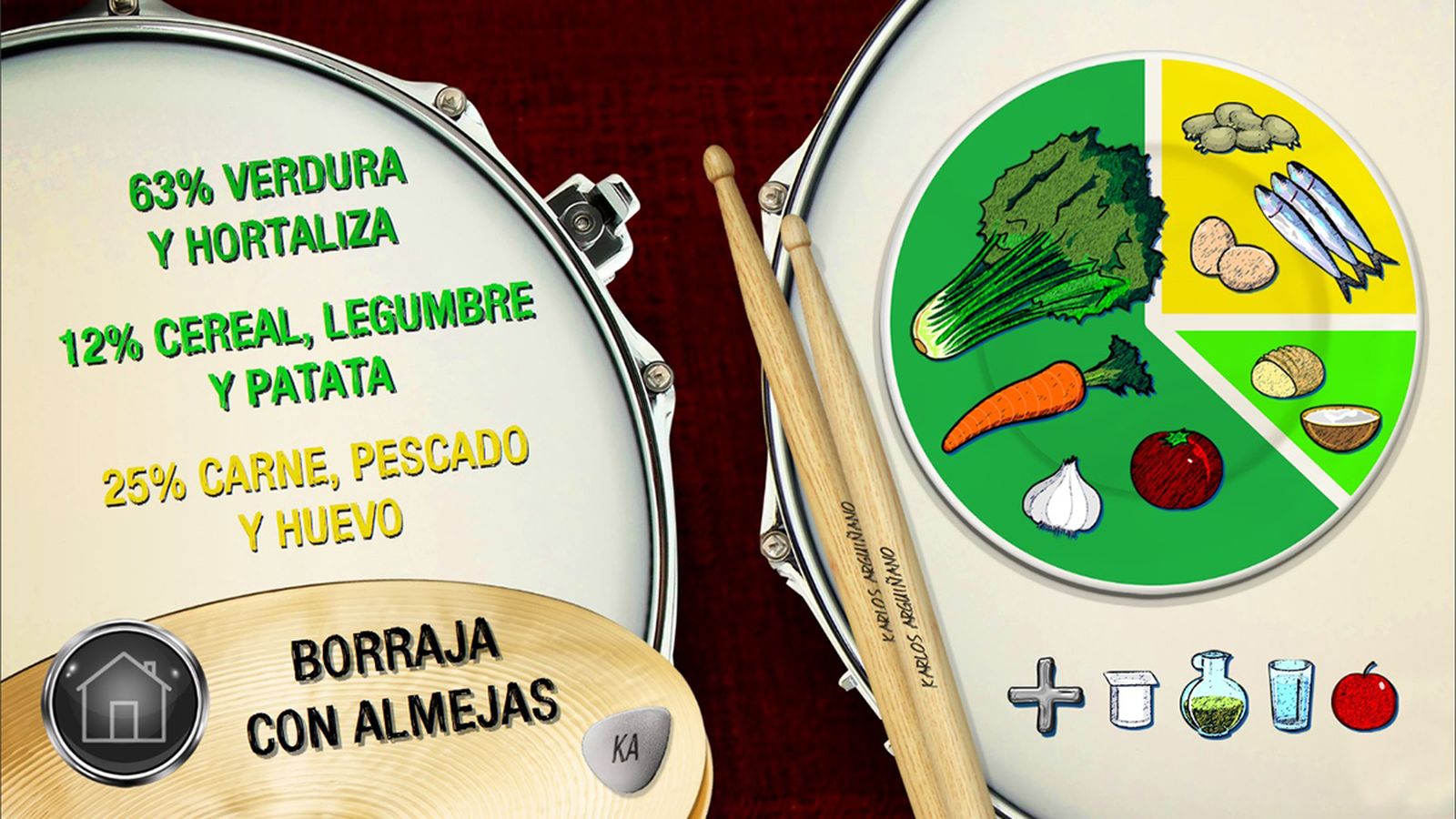 borrajas almejas plato