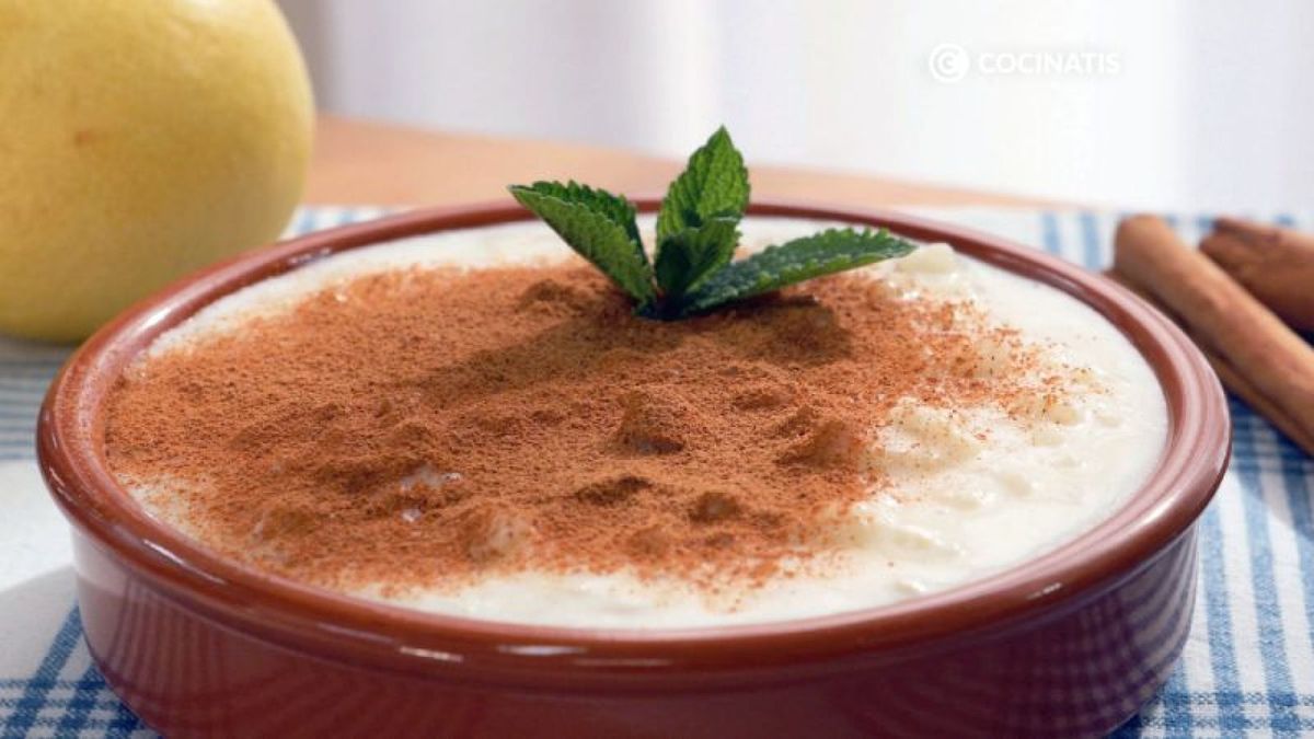 Arroz con leche con canela