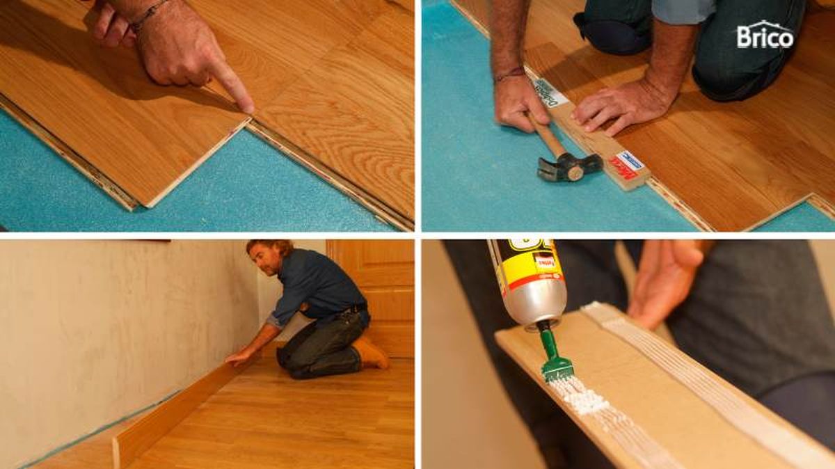 Acabar de colocar todas las lamas y los zócalos