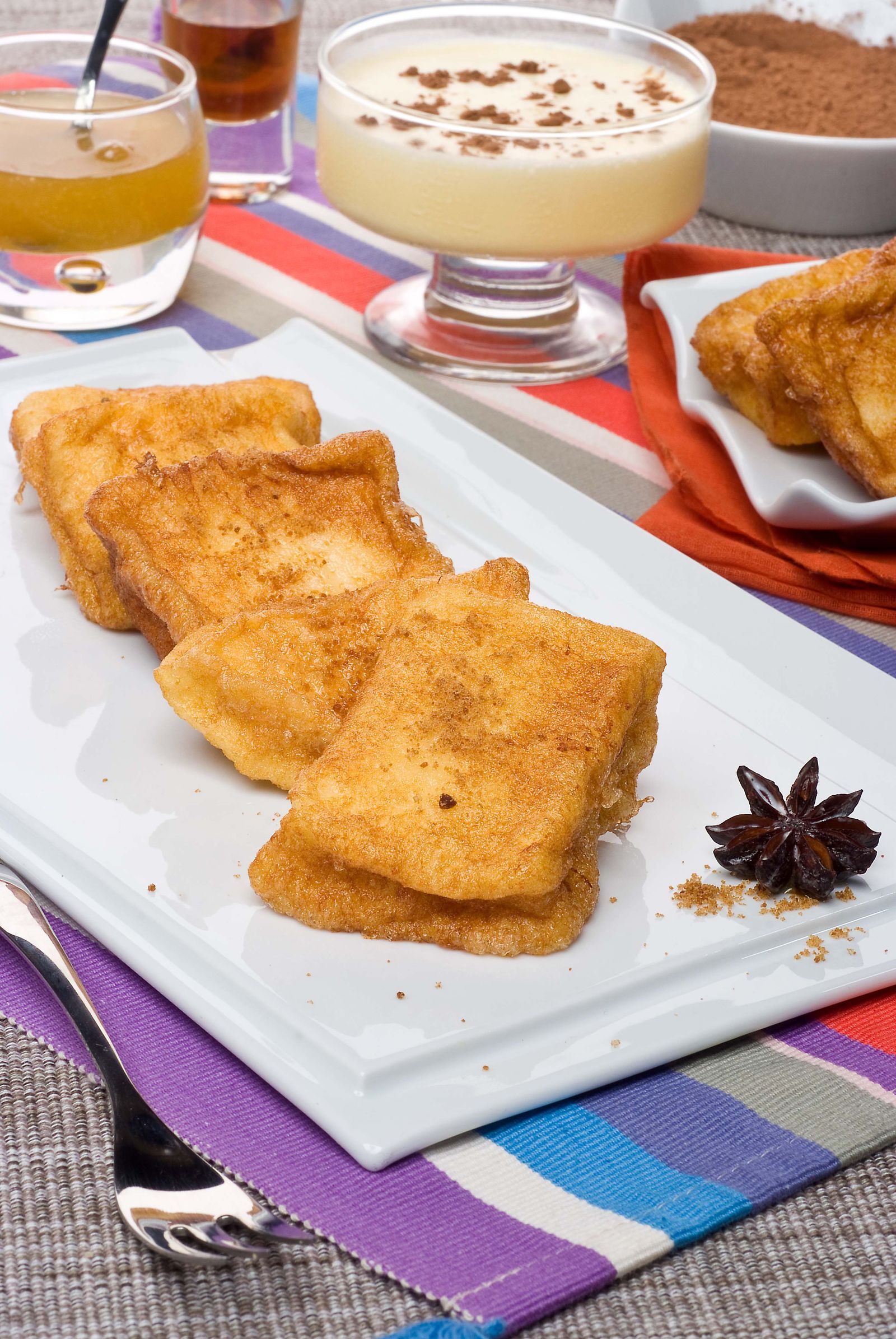 20.  Torrijas y batido de vainilla