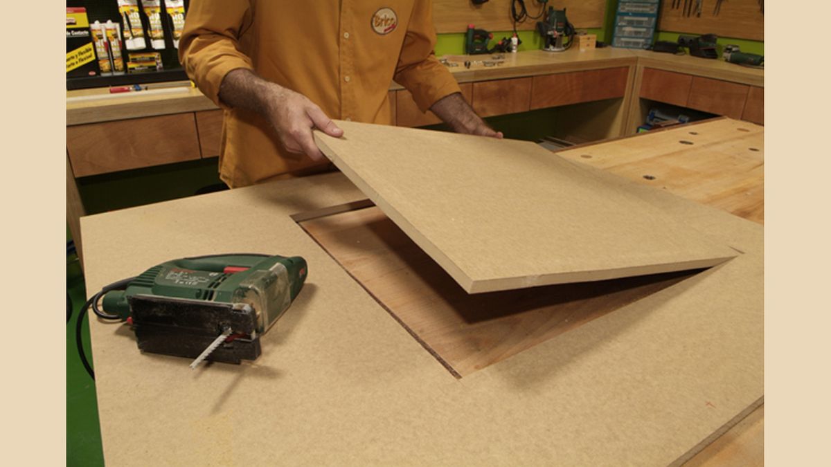 Mueble chimenea paso 7