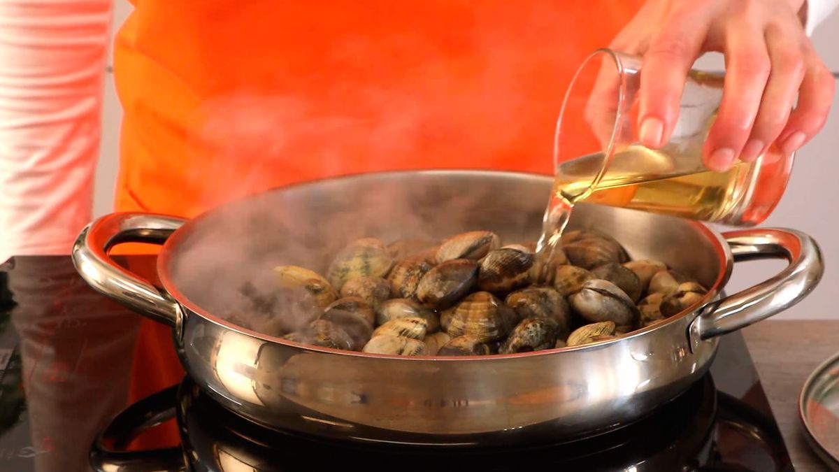 Receta de arroz con almejas   paso 2