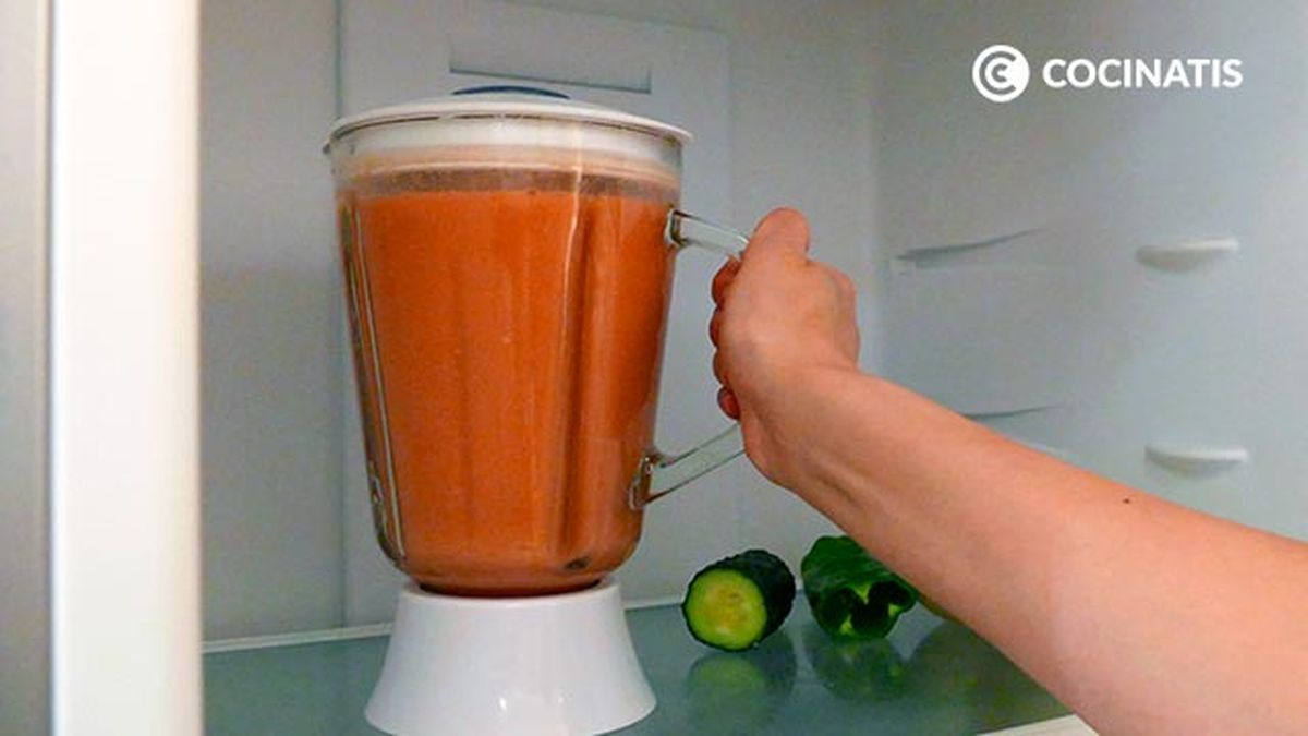 Receta de gazpacho sin pan  paso 5