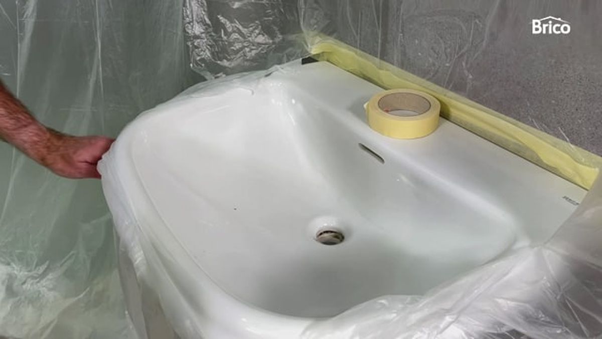 como pintar lavabo paso6