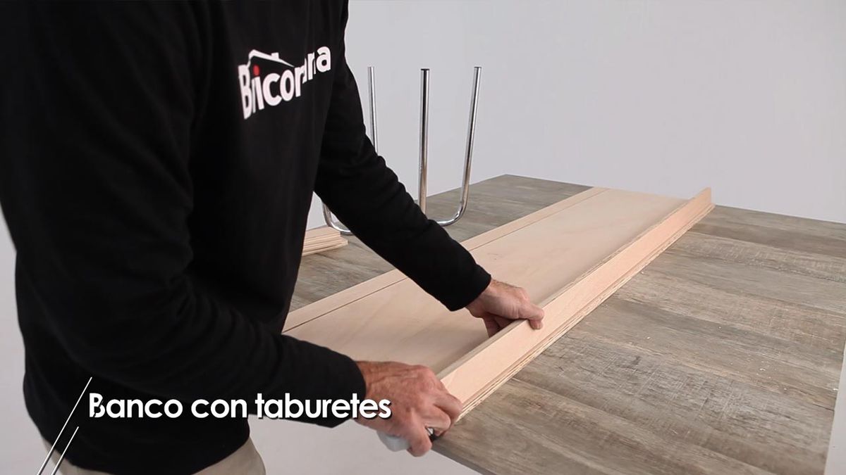 brico 1016 briconsejo 1 hacer banco con taburetes paso 2