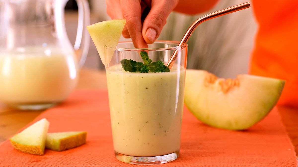 Batido de melón con leche   paso 5