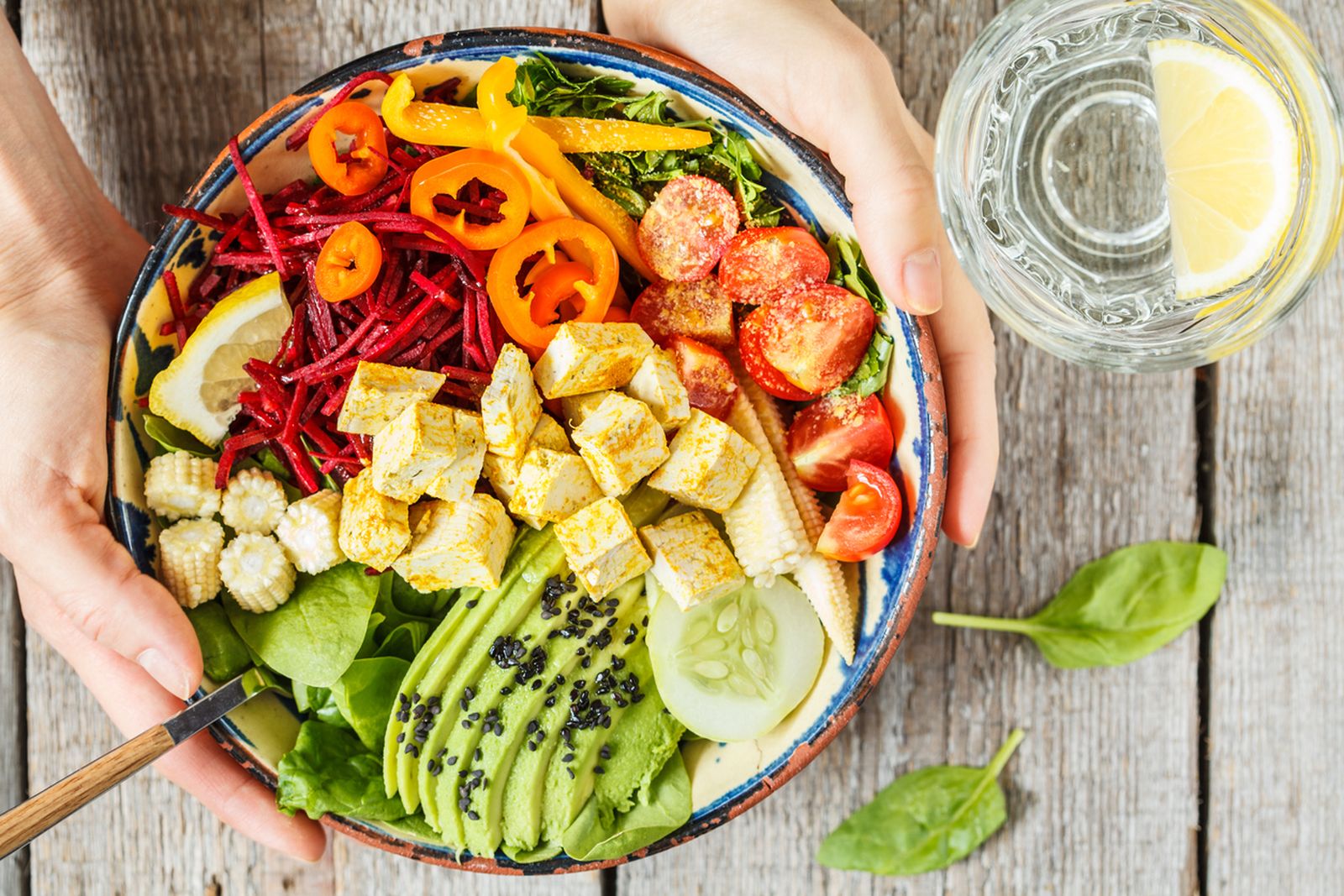 buddha bowl vegetal tofu