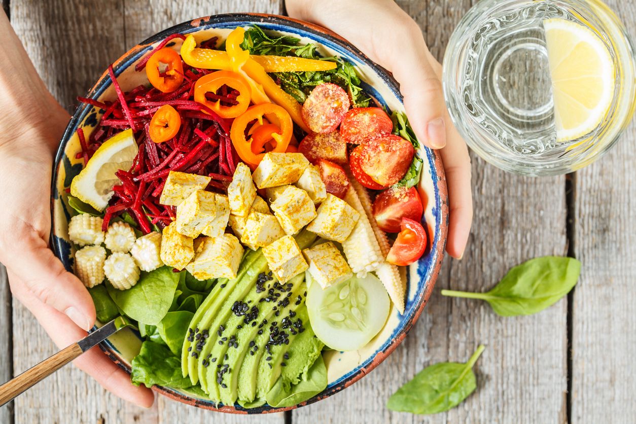 buddha bowl vegetal tofu
