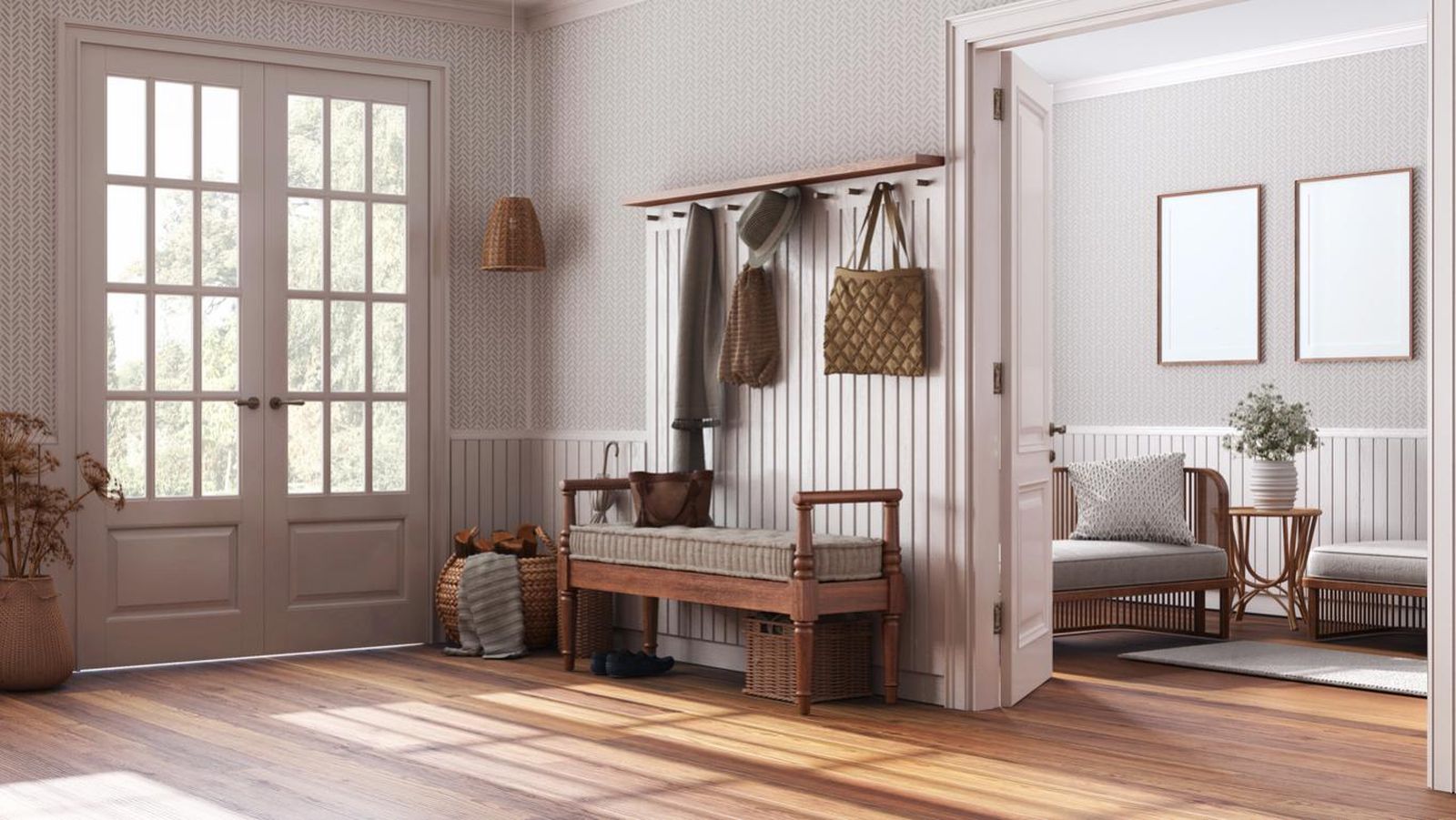 Decorar un recibidor grande es fácil si se equilibra estilo y funcionalidad.